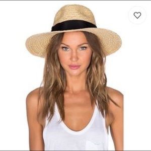 Brixton Joanna Beige Woven Straw Hat 